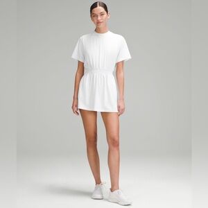 Lululemon Smocked Waist Tennis Dress, Size 8, White